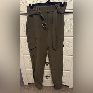 Express Olive Green Women's Cargo Pants - 4R